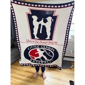 Little League Baseball Blanket 100% Cotton Bollenbach Made in the USA